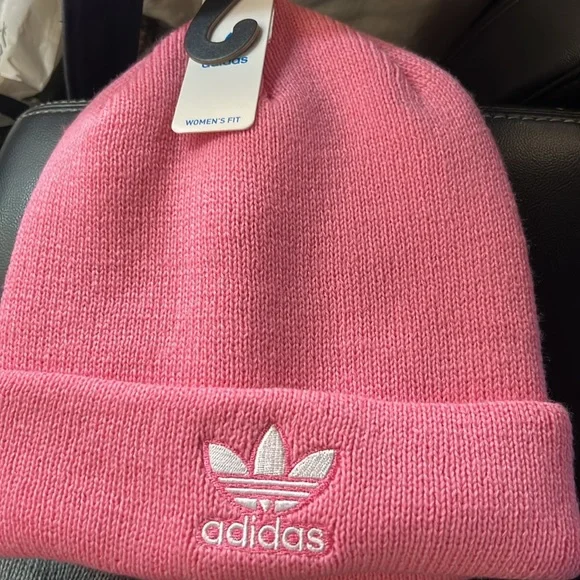 adidas Accessories New With Tags Adidas Trefoil Beaniepink